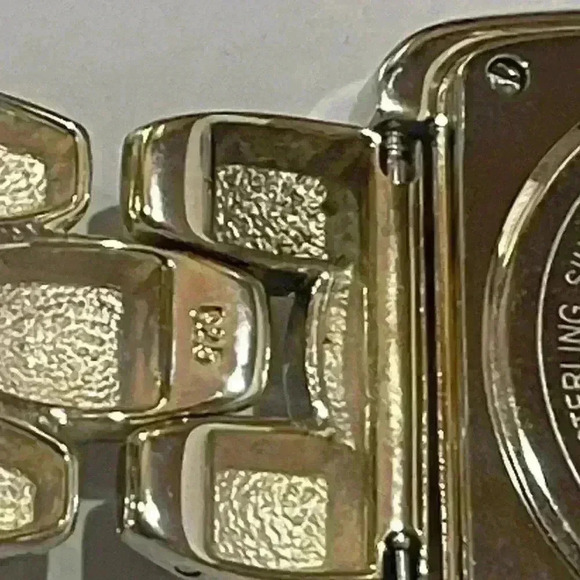 NIB Ecclissi 925 Sterling Silver 32696 Quartz Watch 35mm White Dial - Picture 9 of 12